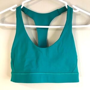 lululemon athletica Teal Racerback Sports Bra size 4